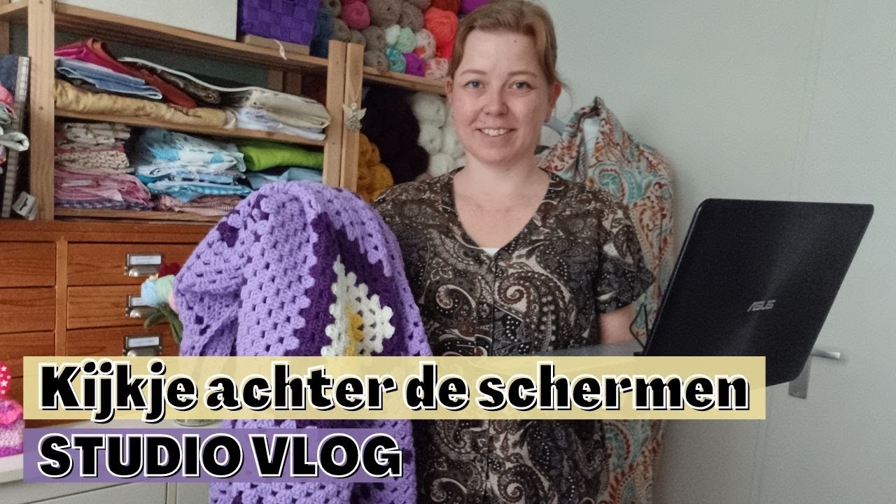 Haak patronen schrijven en hexagon vest 'Maxi' afmaken | Studio vlog
