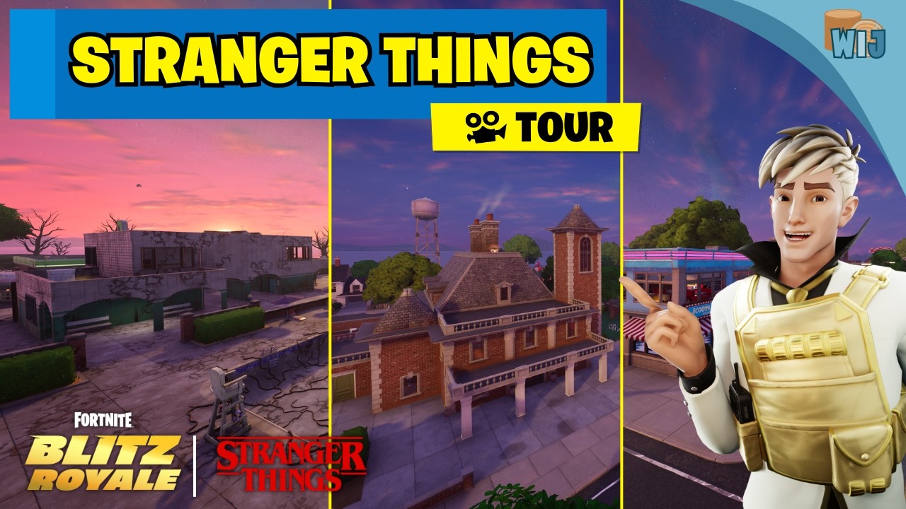 Stranger Things Map Tour | Fortnite Blitz