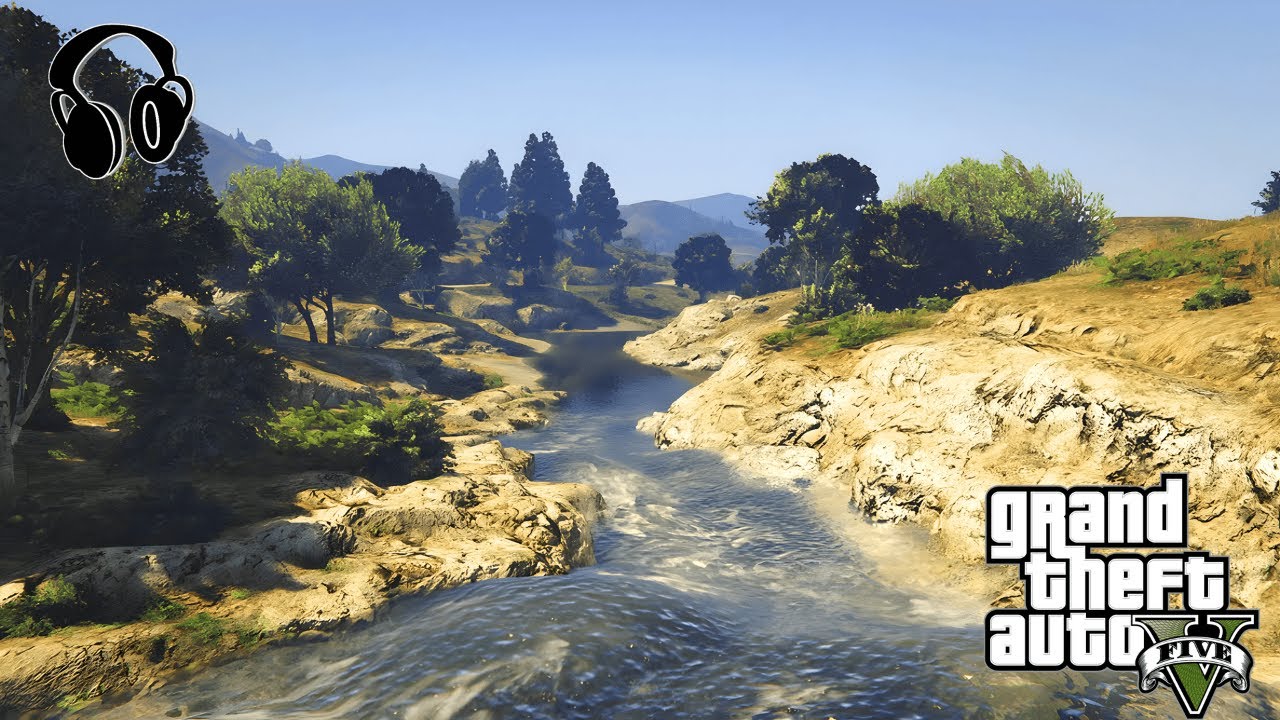 Peaceful Creek Ambience - Relaxing Nature Sounds in GTA 5
