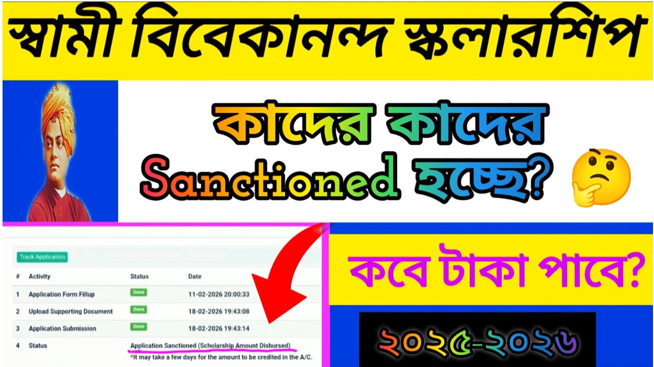 SVMCM scholarship Sanctioned! When will the money come in?#swamivivekanandascholarship#svmcm#2025...