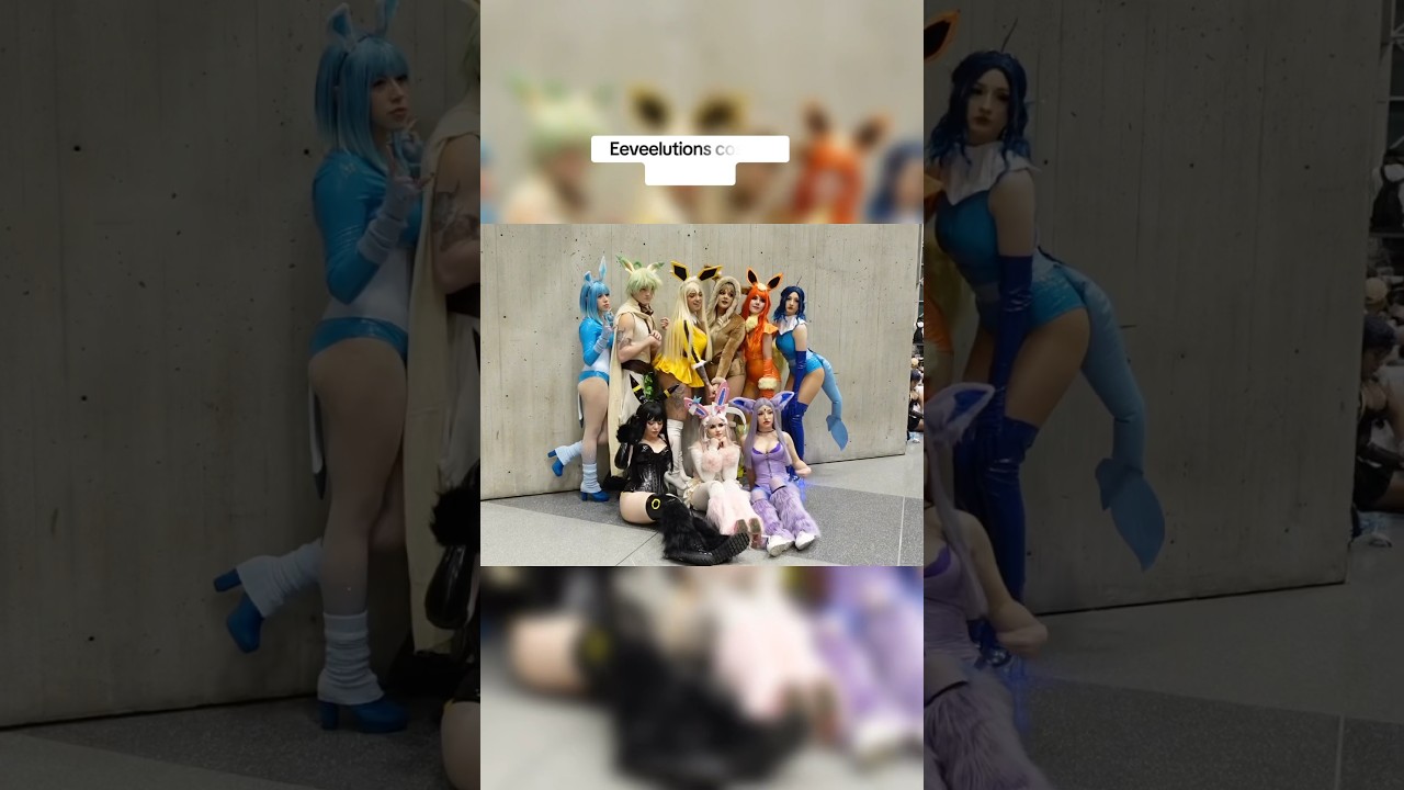 Eeveelutions Cosplay group! #anime #pokemon #cosplay