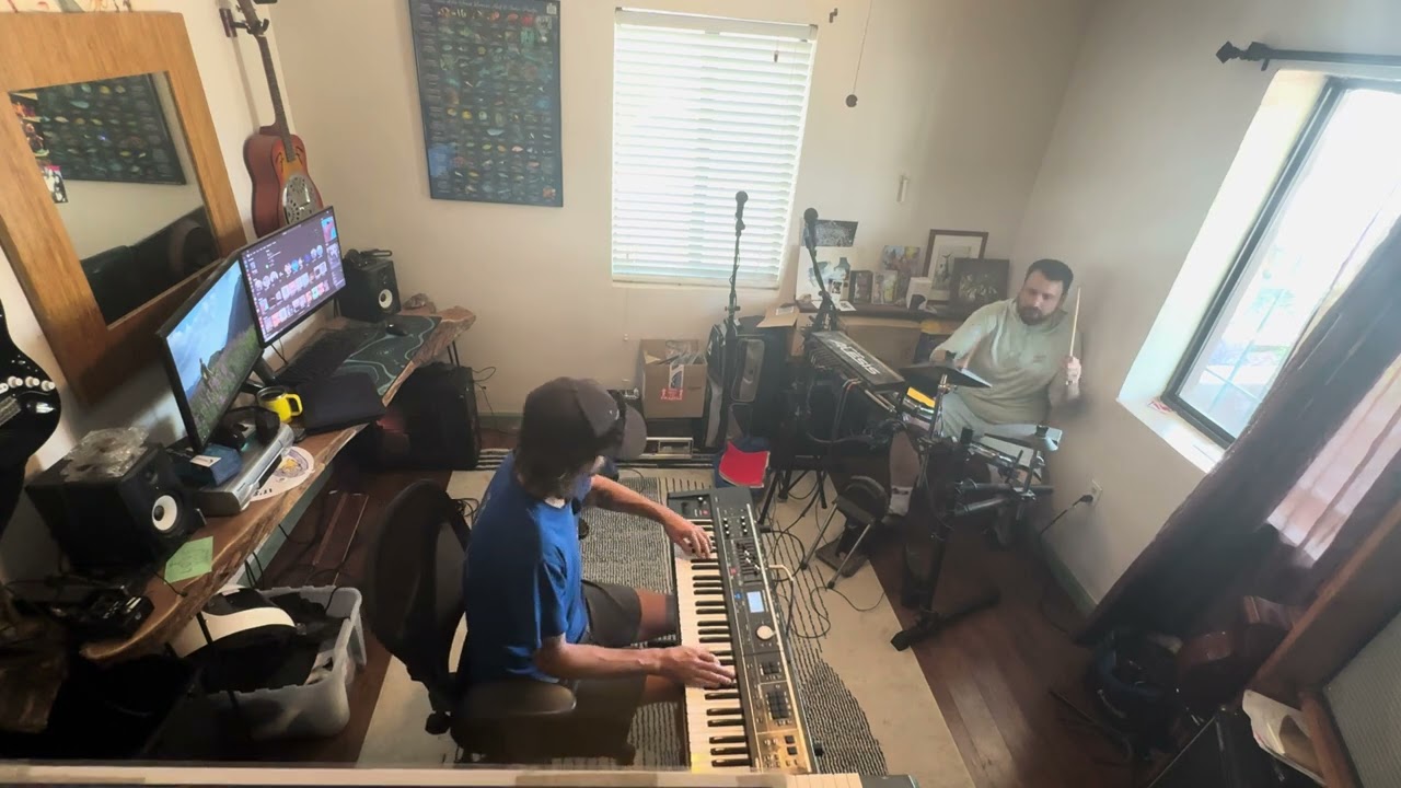 My brother and I jamming to Echoes - Pink Floyd