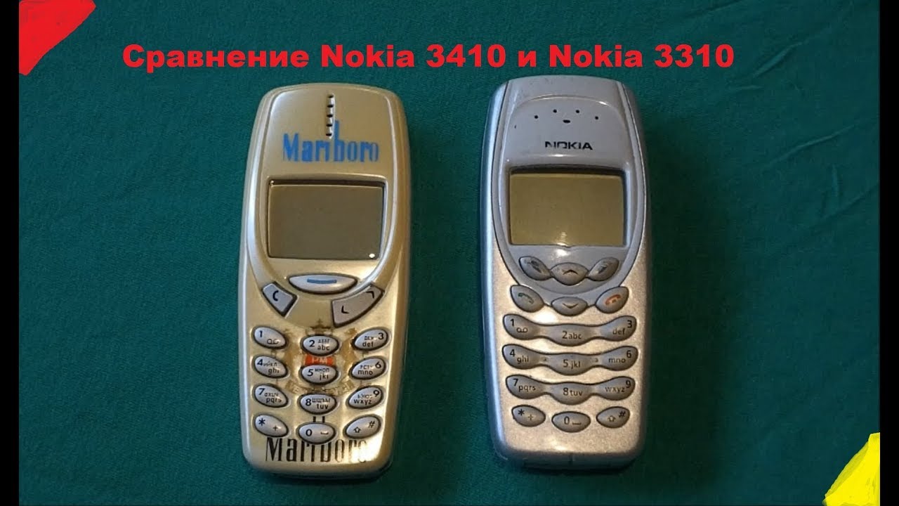 Сравнение Nokia 3410 и Nokia 3310
