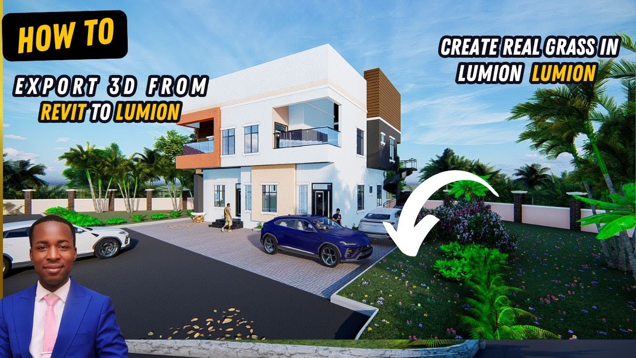Как экспортировать 3D-файл из Revit в Lumion | Создание настоящей травы
