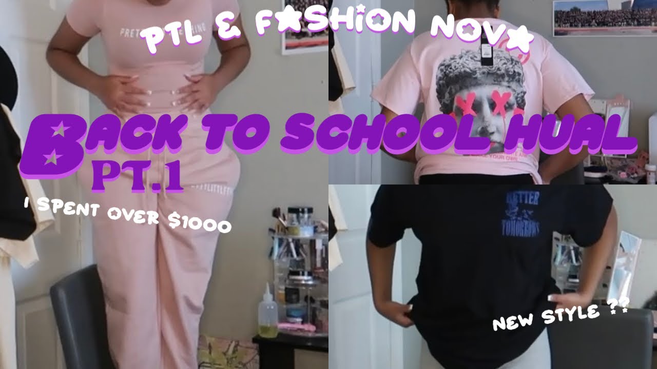$1000 Back to school haul Pt.1 (PLT, Fashion nova, Dunks, Crocs)