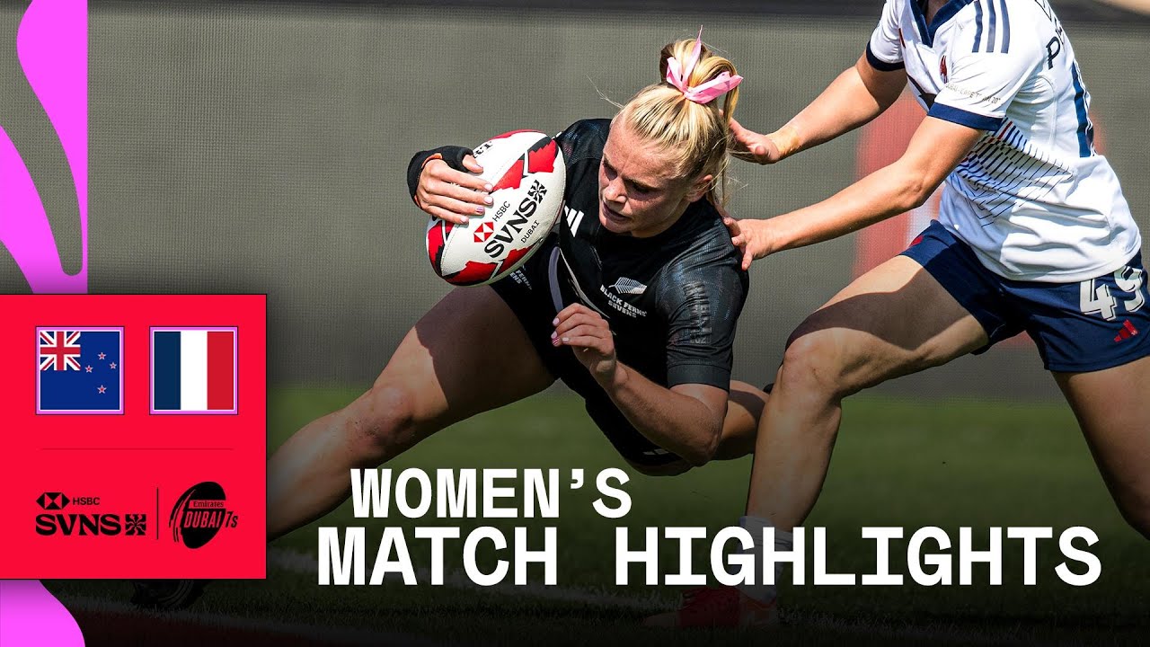 Black Ferns off to WINNING ways 🤩 | New Zealand v France | HSBC SVNS Dubai 2025 | Women's Highlights