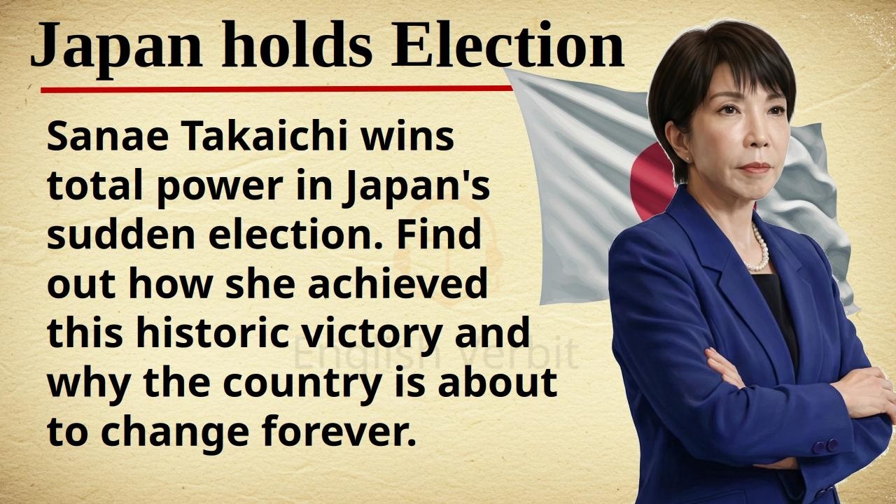Japan Holds Election || 🇯🇵🗳️ Learn English Through Story Level 2 || Graded Reader 🎧