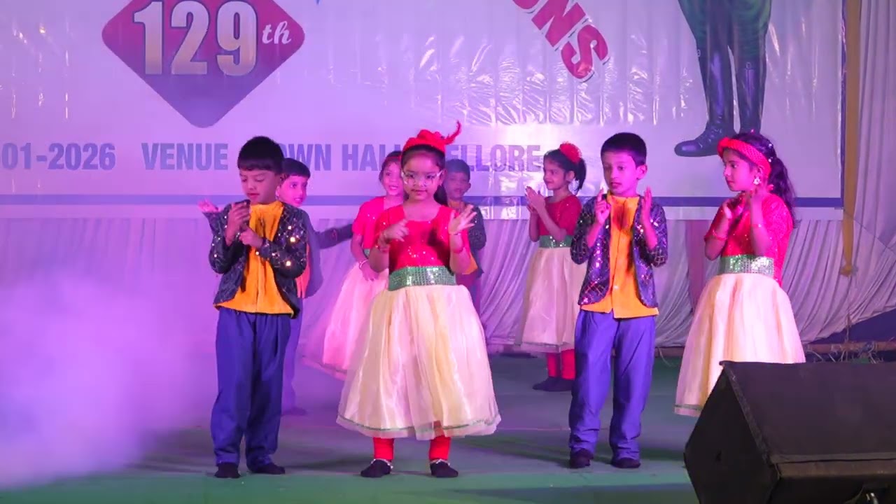 NETAJI 129th BIRTH DAY CELEBRATIONS @ SRI NETAJI MSR PILOT HIGH SCHOOL, NELLORE GRADE 1 STUDENTS