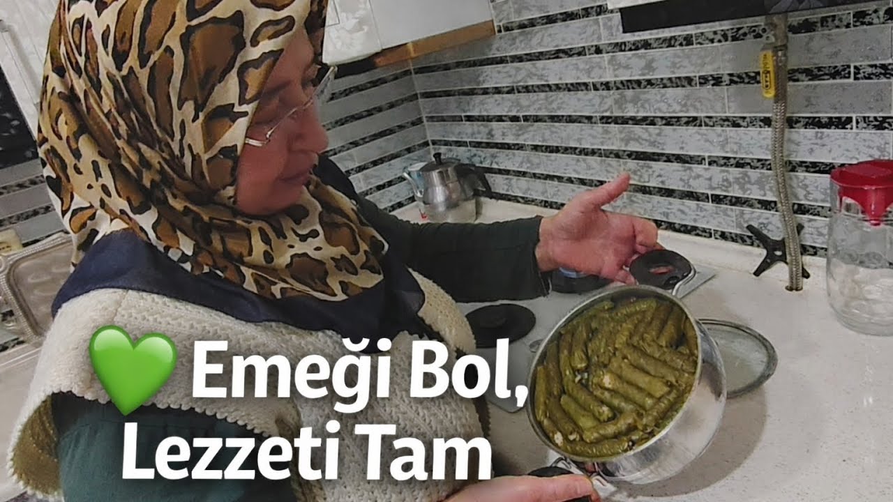 🍃😮 Yazdan Kışa Sakladık! Dondurucudan Asma Yaprağıyla Zeytinyağlı Sarma
