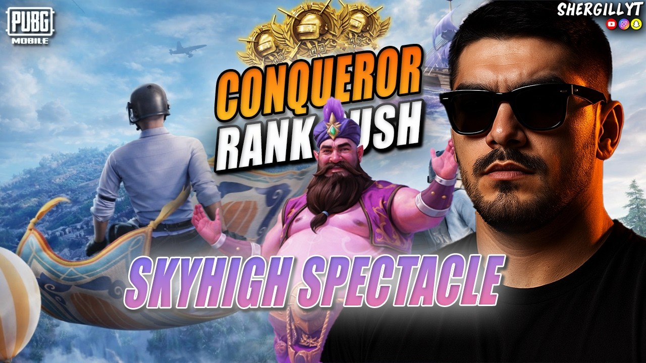 CONQUEROR LOBBY vs MAGIC CARPET 🧞‍♂️ | Skyhigh Spectacle  PUBG Mobile | BGMI #Gaming #bgmilive