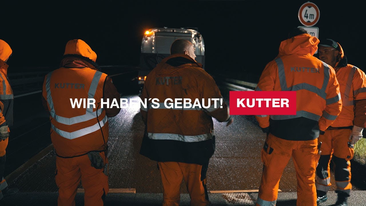 KUTTER Bauunternehmung Nachtarbeiten auf der A96