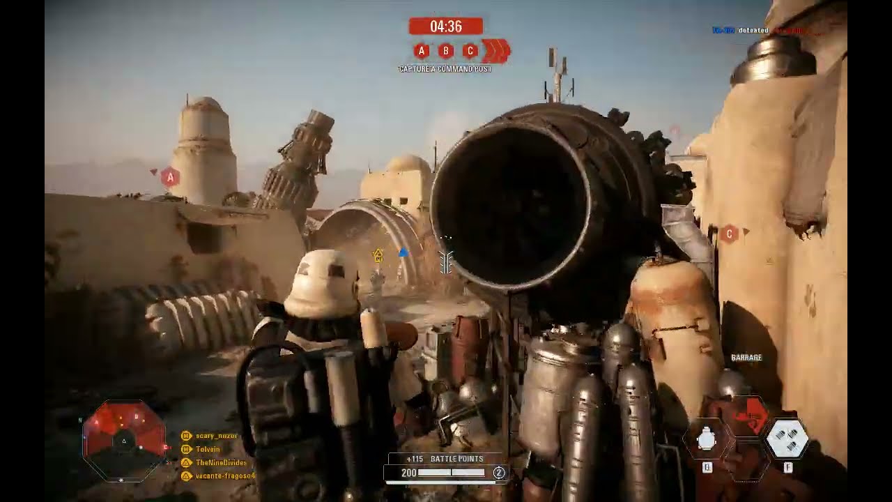 Star Wars Battlefront 2 543 - Lv 34 Boba Fett Co-Op Win