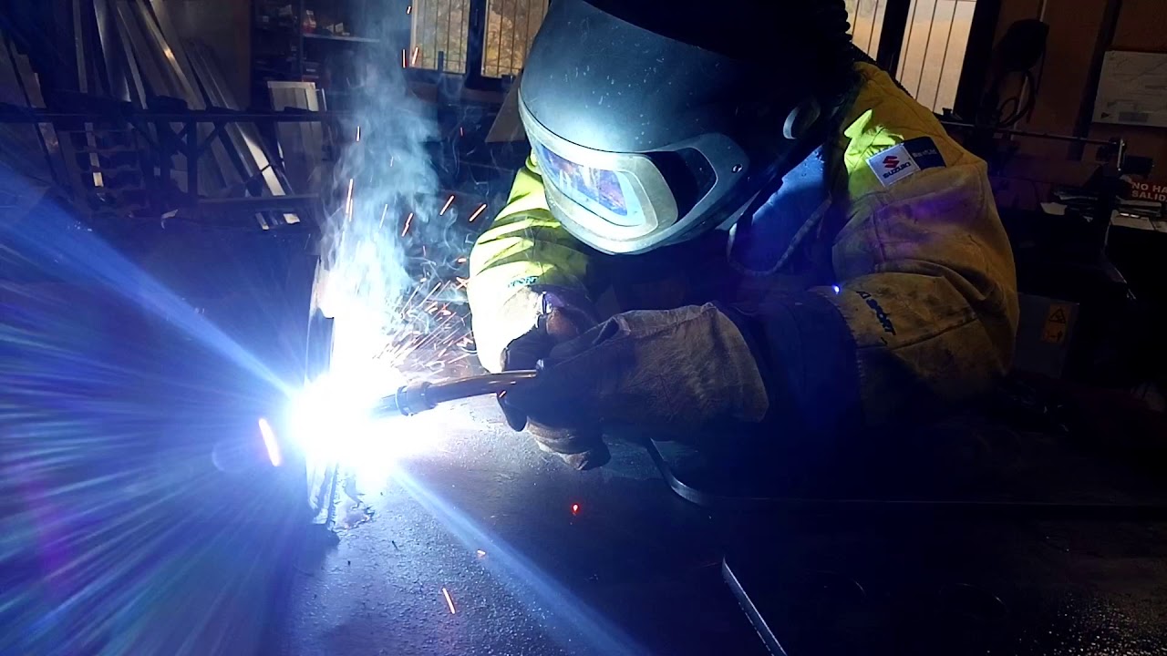 Kemppy kempact pulse 3000 water cooled weld S275JR 240A 14 mm