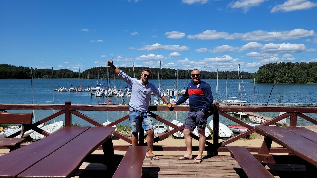 Idziemy nad Jezioro Wdzydze - nasz domek sprzed roku plaża i temperatura wody / Largo Resort