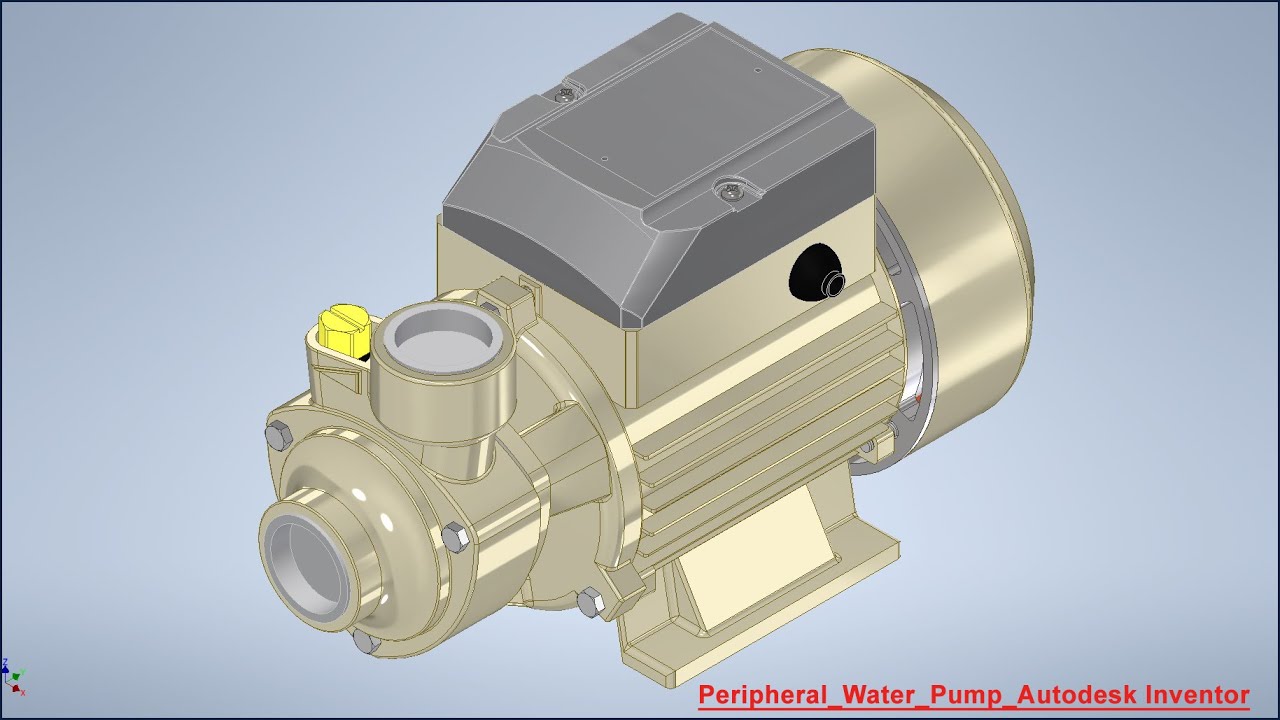 Peripheral Water Pump Assembly Designing Volume_3 || Autodesk Inventor 2024 Tutorial