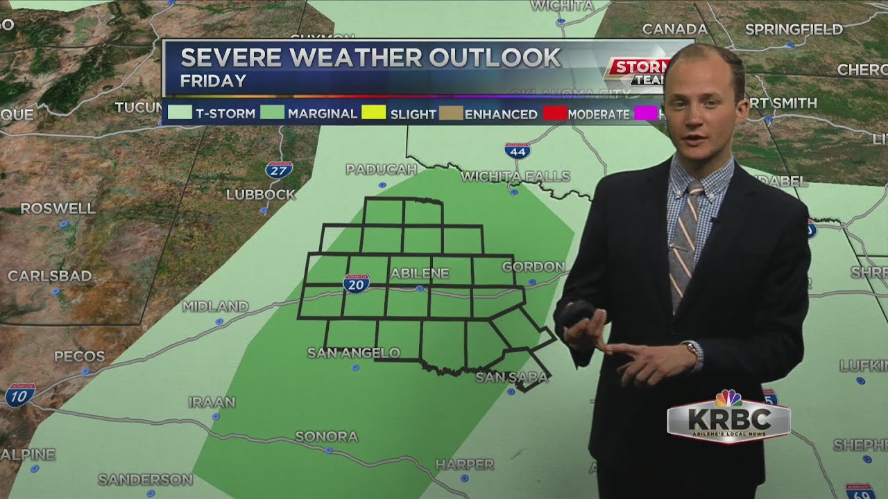 KRBC AM Forecast: Warm weather continues with a chance for thunderstorms into the weekend