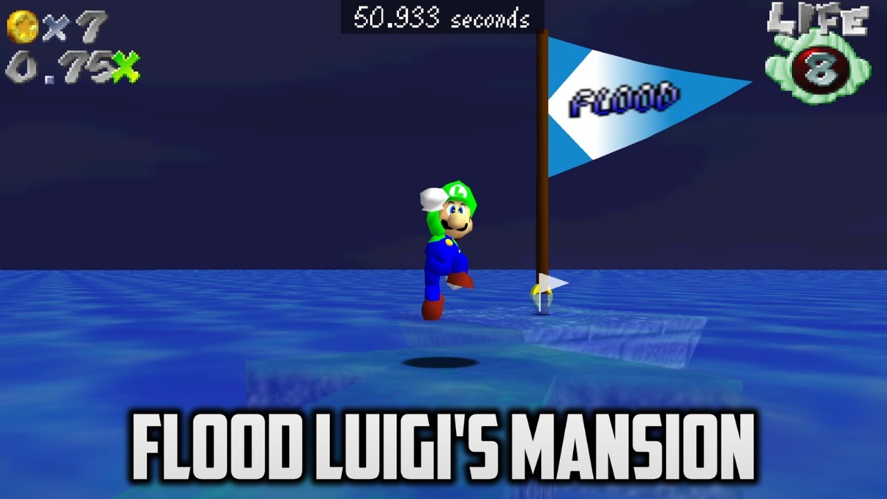 ⭐ Super Mario 64 PC Port - Flood: Luigi's Mansion 64