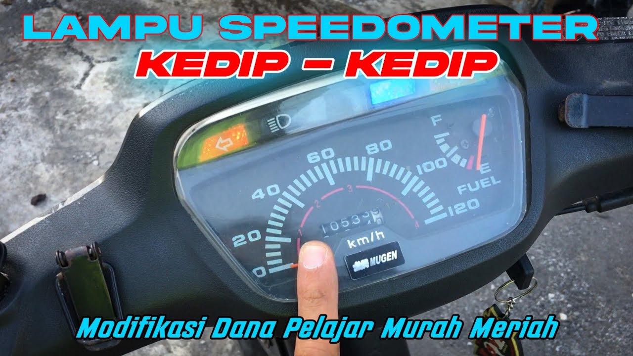 Modifikasi Lampu Speedometer Dana Pelajar Murah Meriah || Modif Low Bugdet