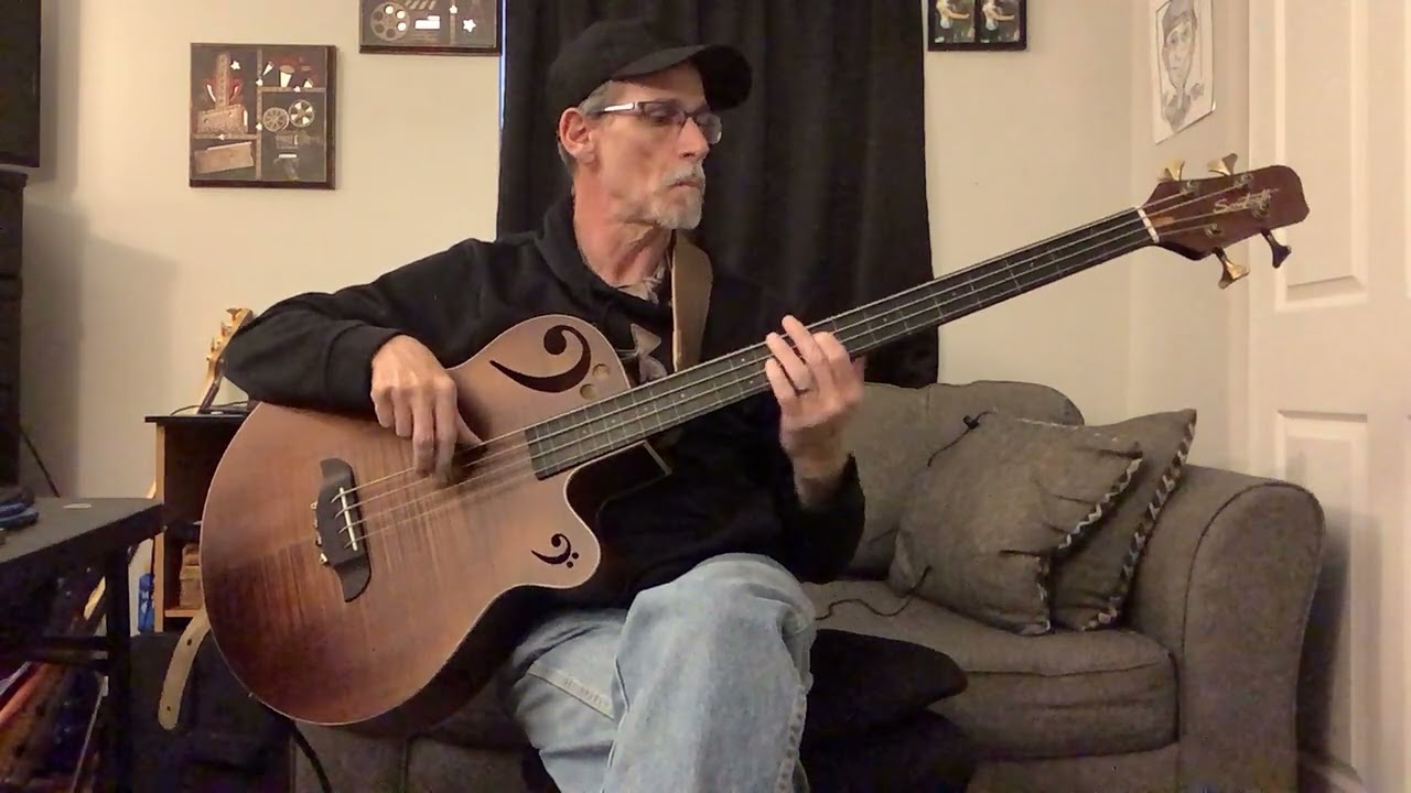 All Blues. Played on Rudy Sarzo Sawtooth Acoustic Fretless Bass