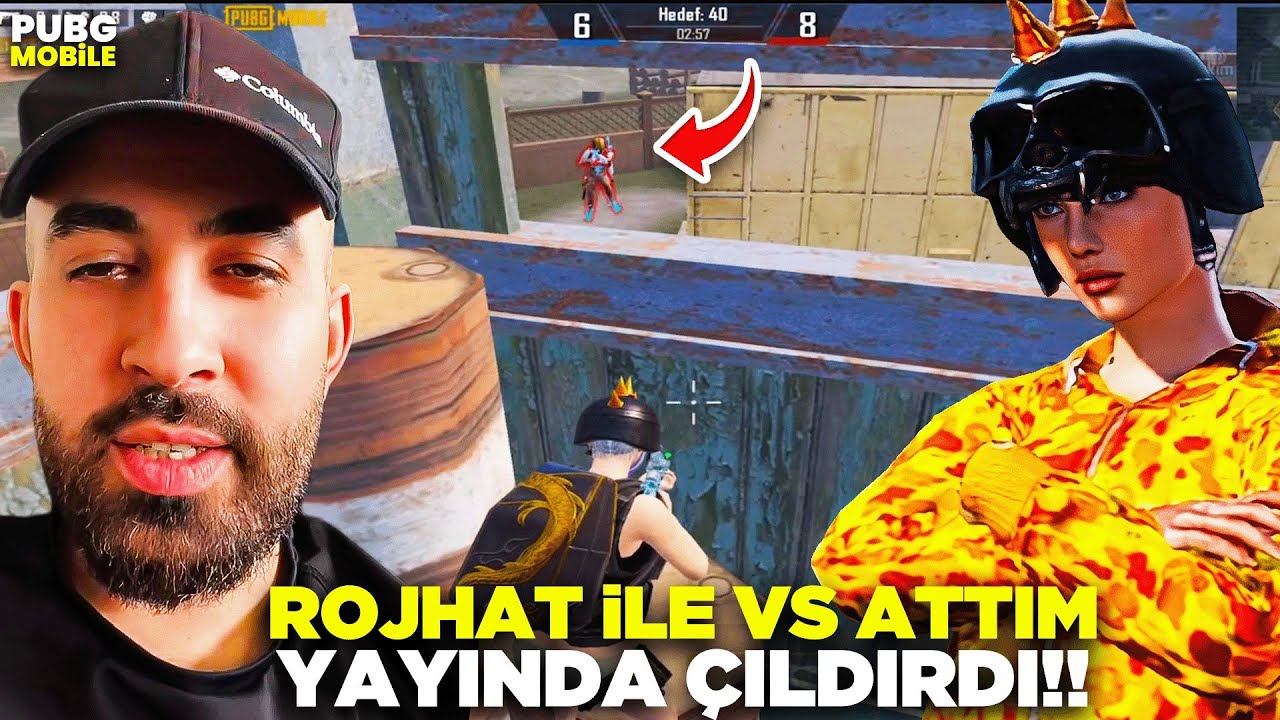 YAYINDA ROJHAT İLE VS ATTIM (ÇILDIRDI )😳!! PUBG MOBİLE