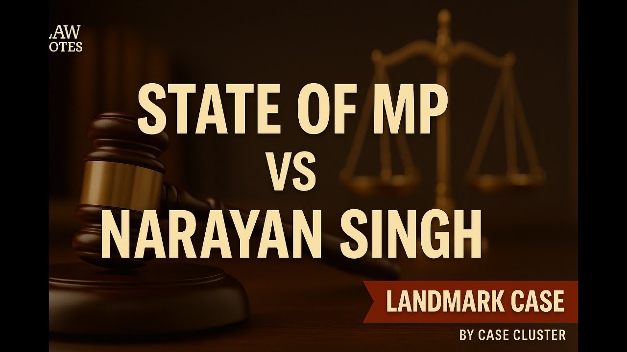 STATE OF MP vs NARAYAN SINGH 1989| Law of Crimes-I Paper Code- LB-104 1st semester| LLB Law Faculty
