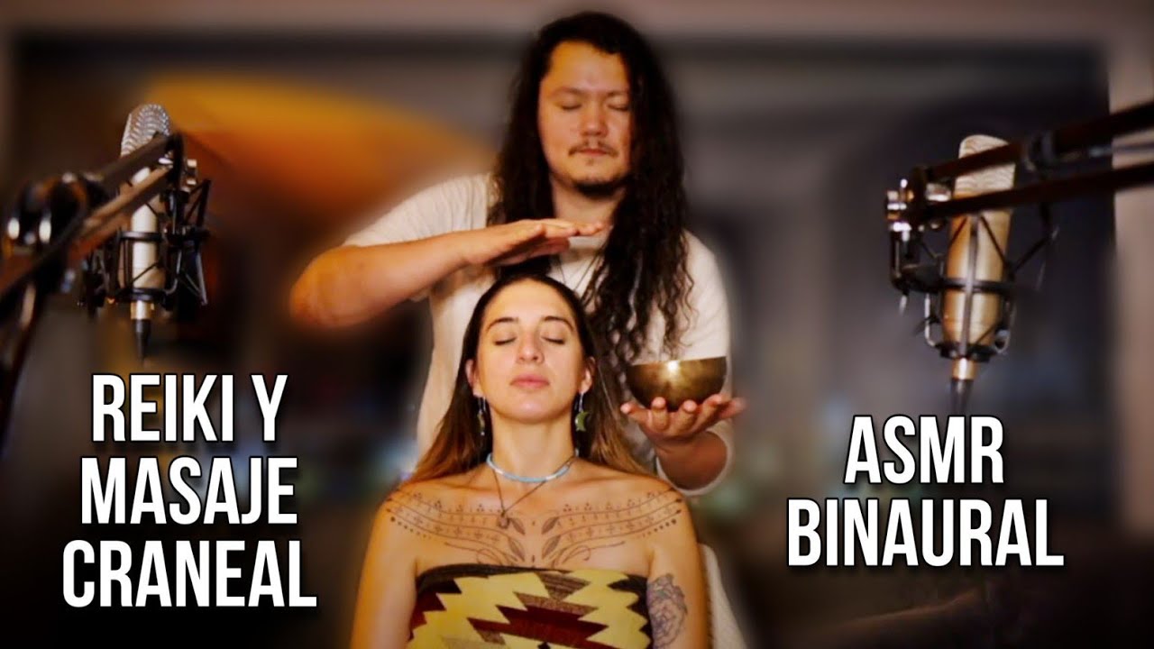 ASMR 🕉️ Limpia energética & Masaje Craneal @SusurrosDesdeLaTierra Scalp Massage, Reiki, Binaural