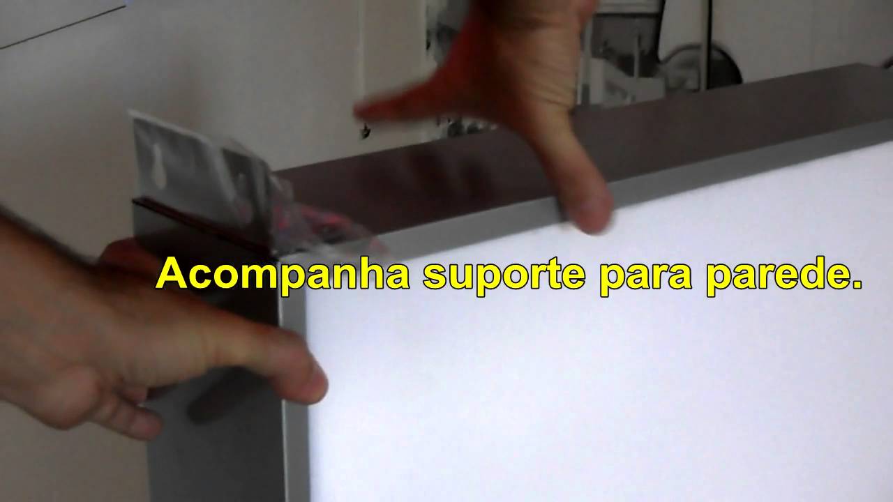 Luminoso pronto retangular 2 Faces
