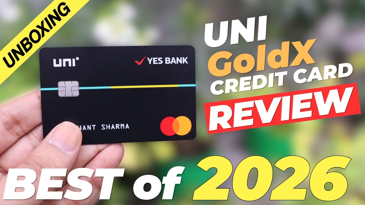 UNI GoldX Credit Card Unboxing | Review of Best LIFETIME FREE Credit Card