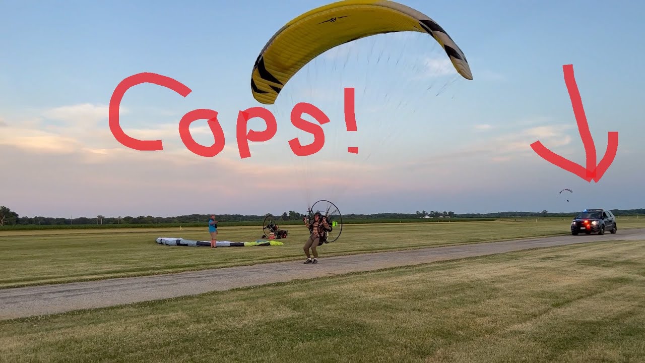 Cops show up at Korn Buzzard's Fly IN!