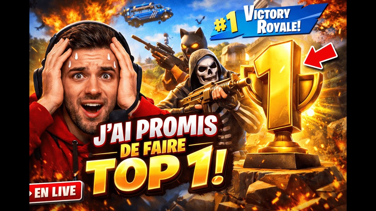 LIVE FORTNITE JAI PROMIS DE FAIRE TOP 1 !