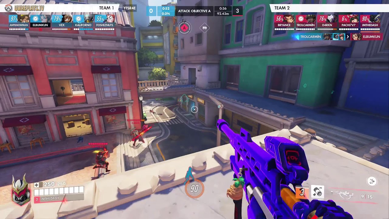 GOATED ANA GAMEPLAY by IMTHEDASH — Overwatch Replay YTSR4E