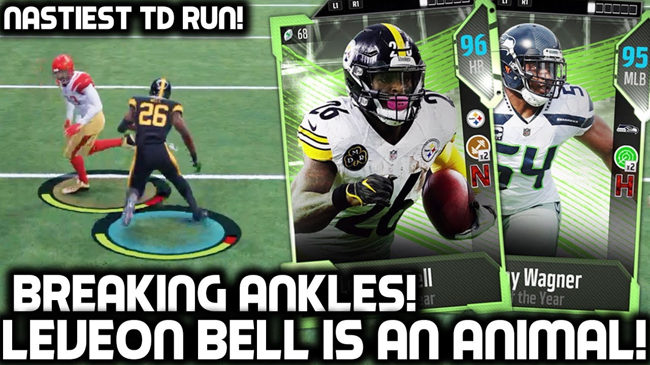 LEVEON BELL BREAKS PLAYERS' ANKLES! UNREAL PLAYS! Madden 18 Ultimate Team