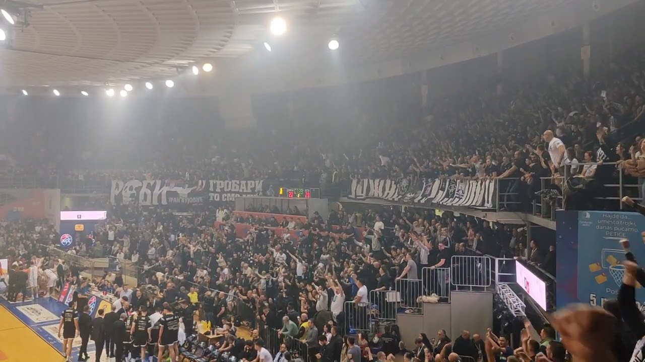 Sjajno navijanje Grobara, Crvena zvezda Partizan, finale Kupa Radivoja Koraća