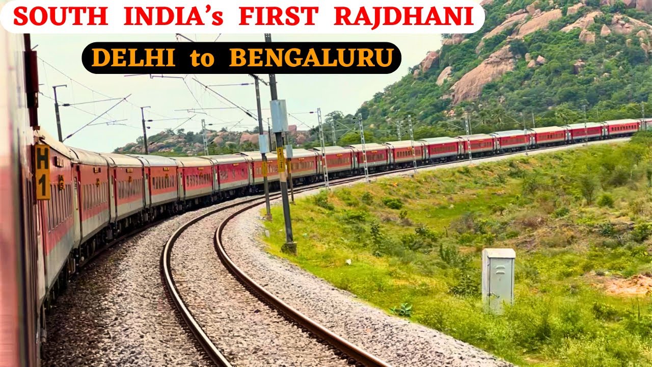 * South India’s First Rajdhani * 22692 Bengaluru Rajdhani Express Full Journey in Luxurious First AC