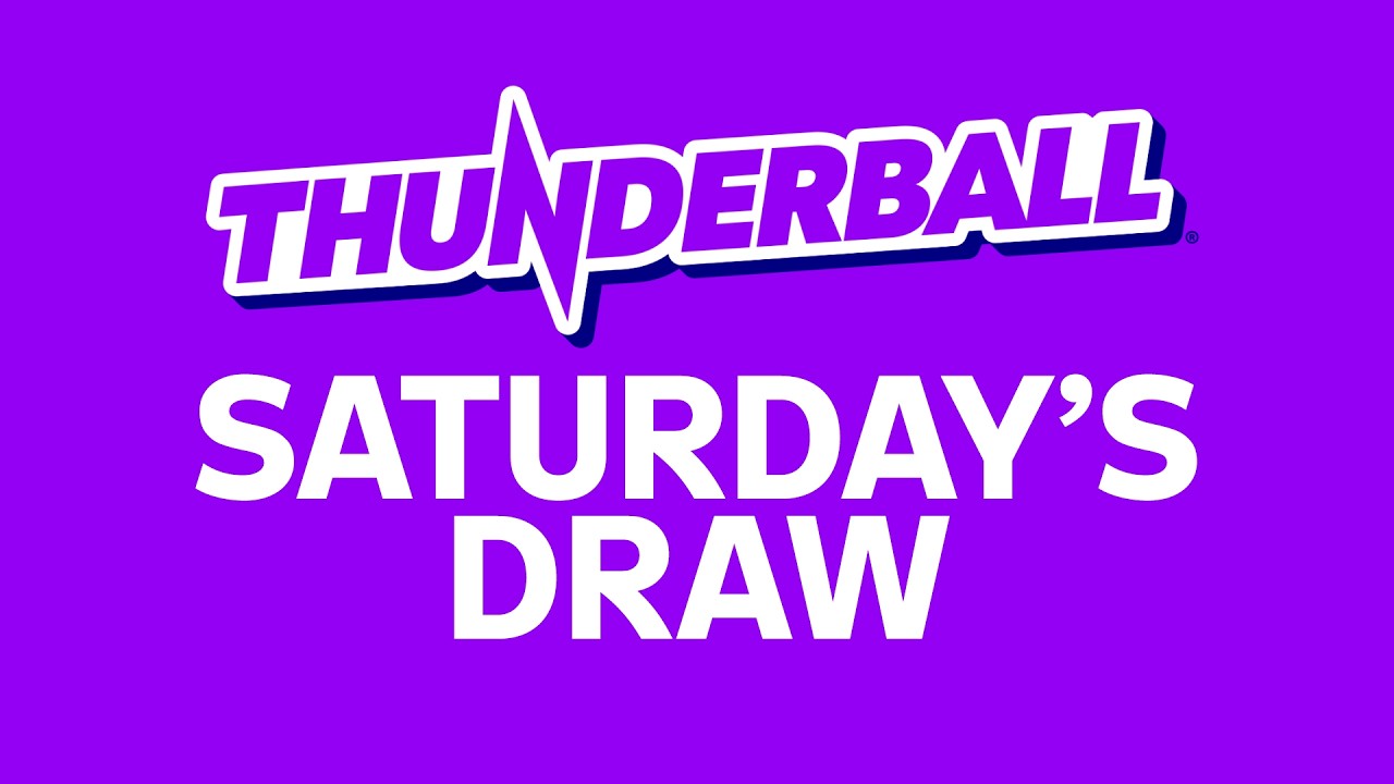 The National Lottery Thunderball draw results from Saturday 22 August 2026