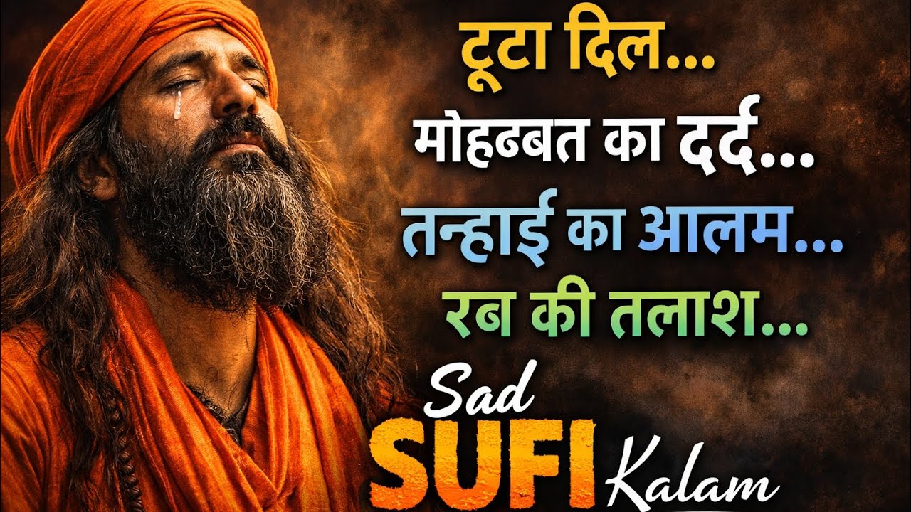 टूटा दिल… मोहब्बत का दर्द और रब की तलाश | Heart Touching Sad Sufi Kalam 2026