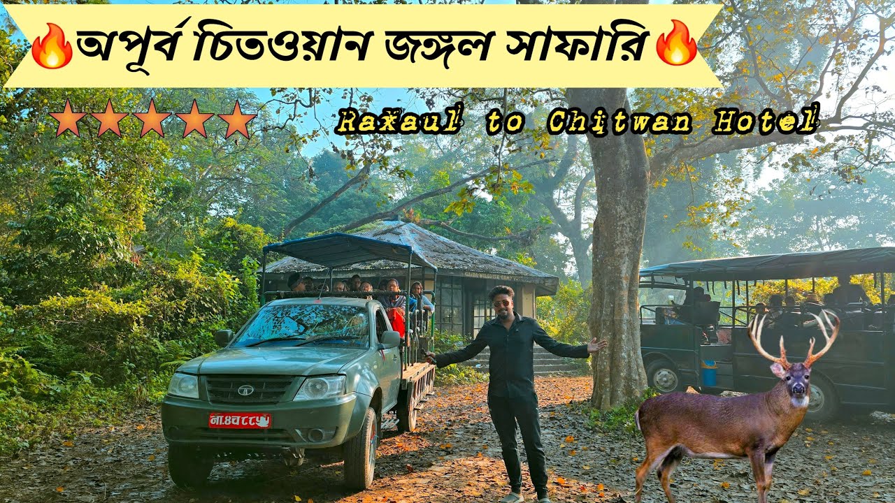 গভীর জঙ্গলে সাফারি করে কি দেখলাম😨 Chitwan National Park Nepal || Nepal Tour 2025 || EP 2