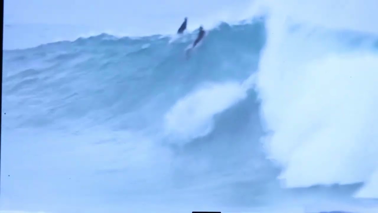 Maya Gabeira on a huge wipeout at Waimea.2013'
