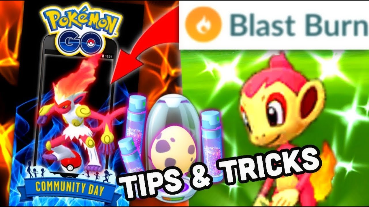 Shiny Chimchar Community Day tips for Pokemon GO | Blast Burn Infernape
