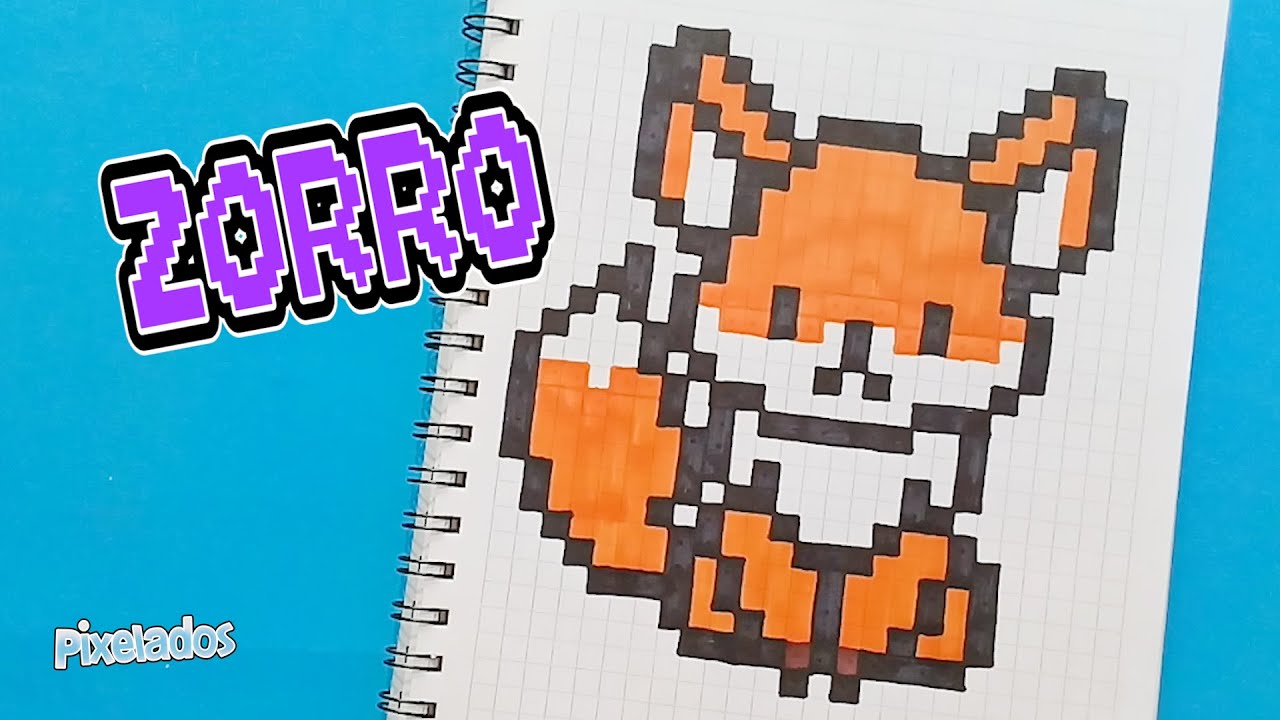 COMO DIBUJAR ZORRO PIXEL ART - PIXELADOS