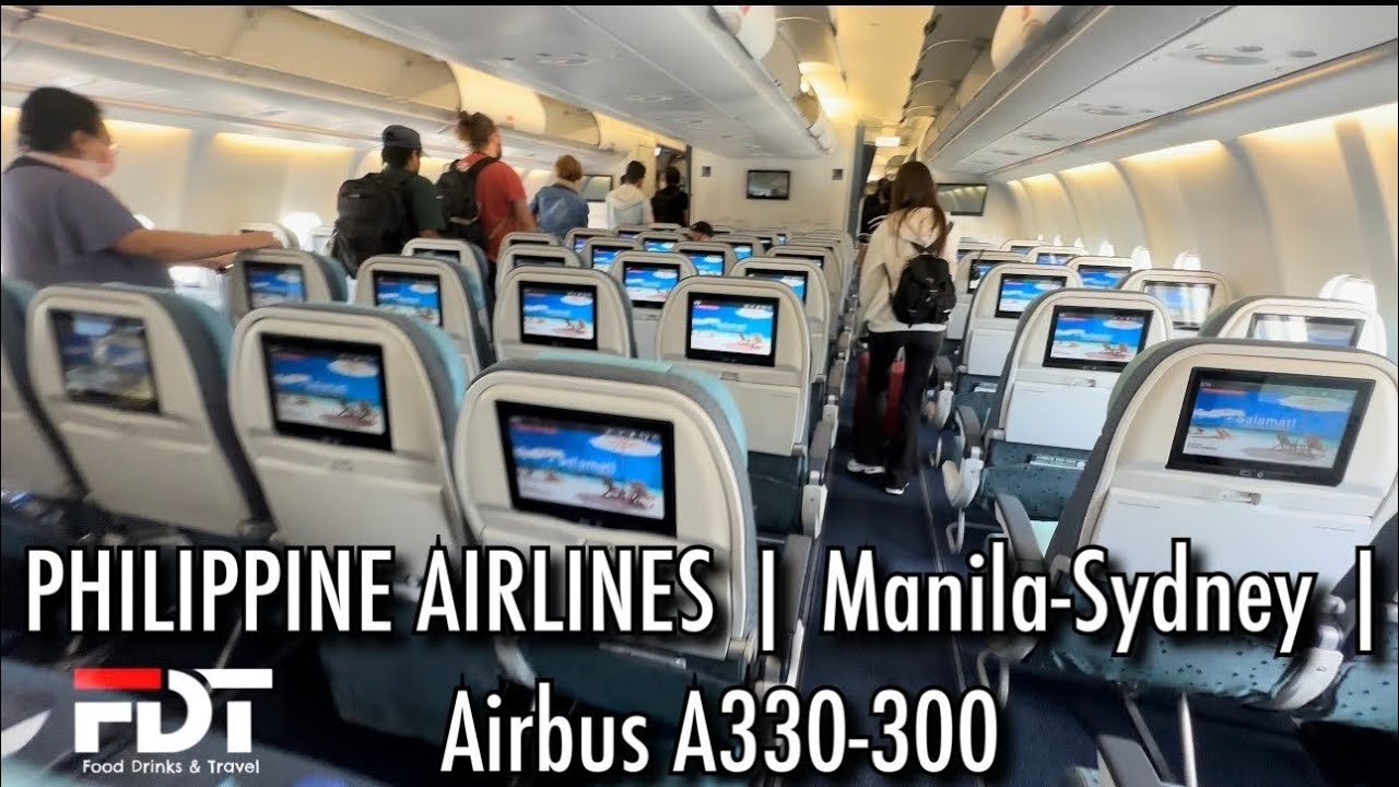 Philippine Airlines | Manila-Sydney | Economy Class | Airbus a330-300