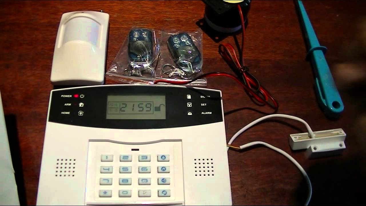 gsm alarm programming and full test