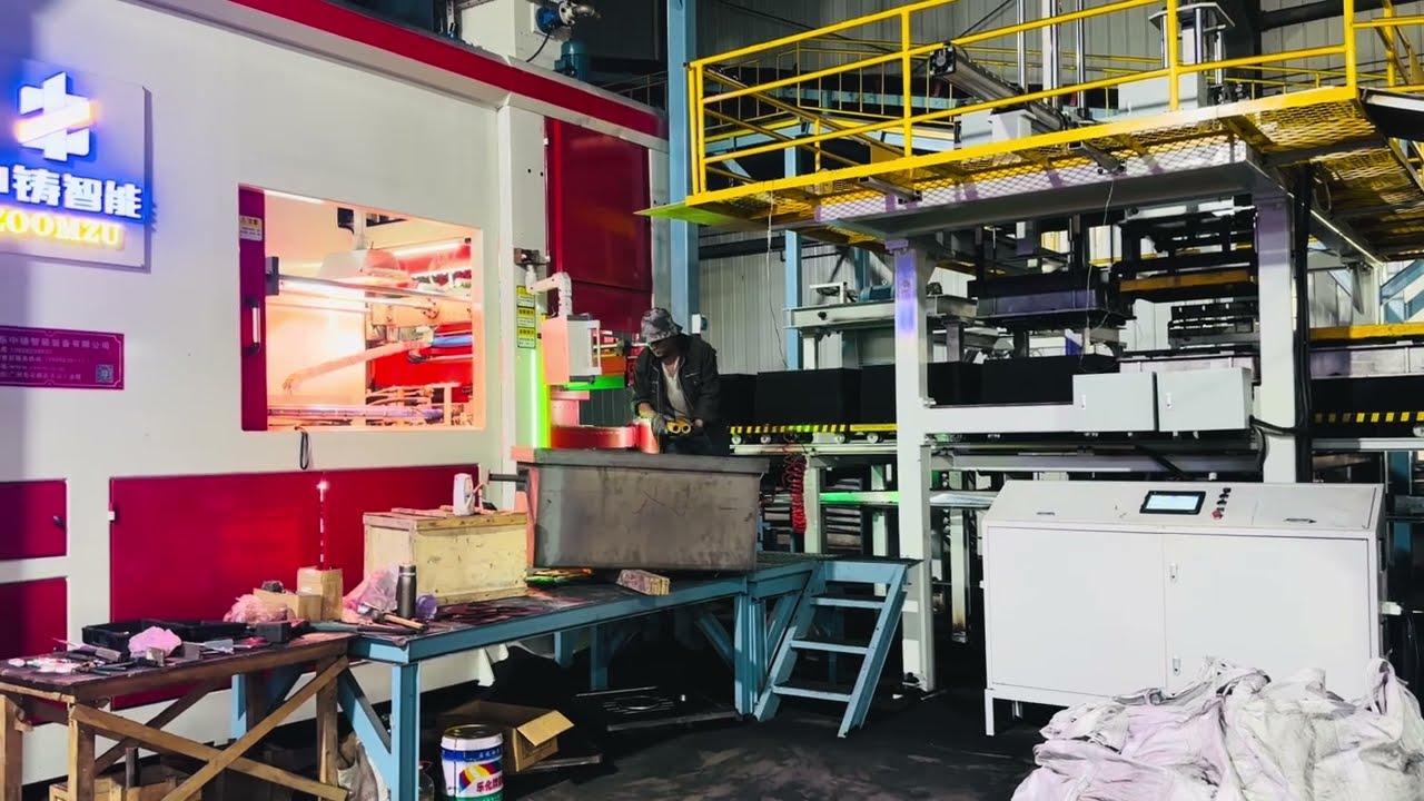 horizontal iron casting molding line