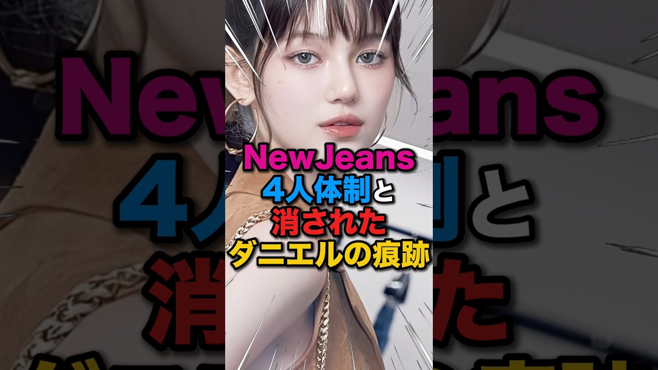 【残酷😭】NewJeans「4人体制」と消されたダニエルの痕跡⁉️ #kpop #newjeans #ニュジ