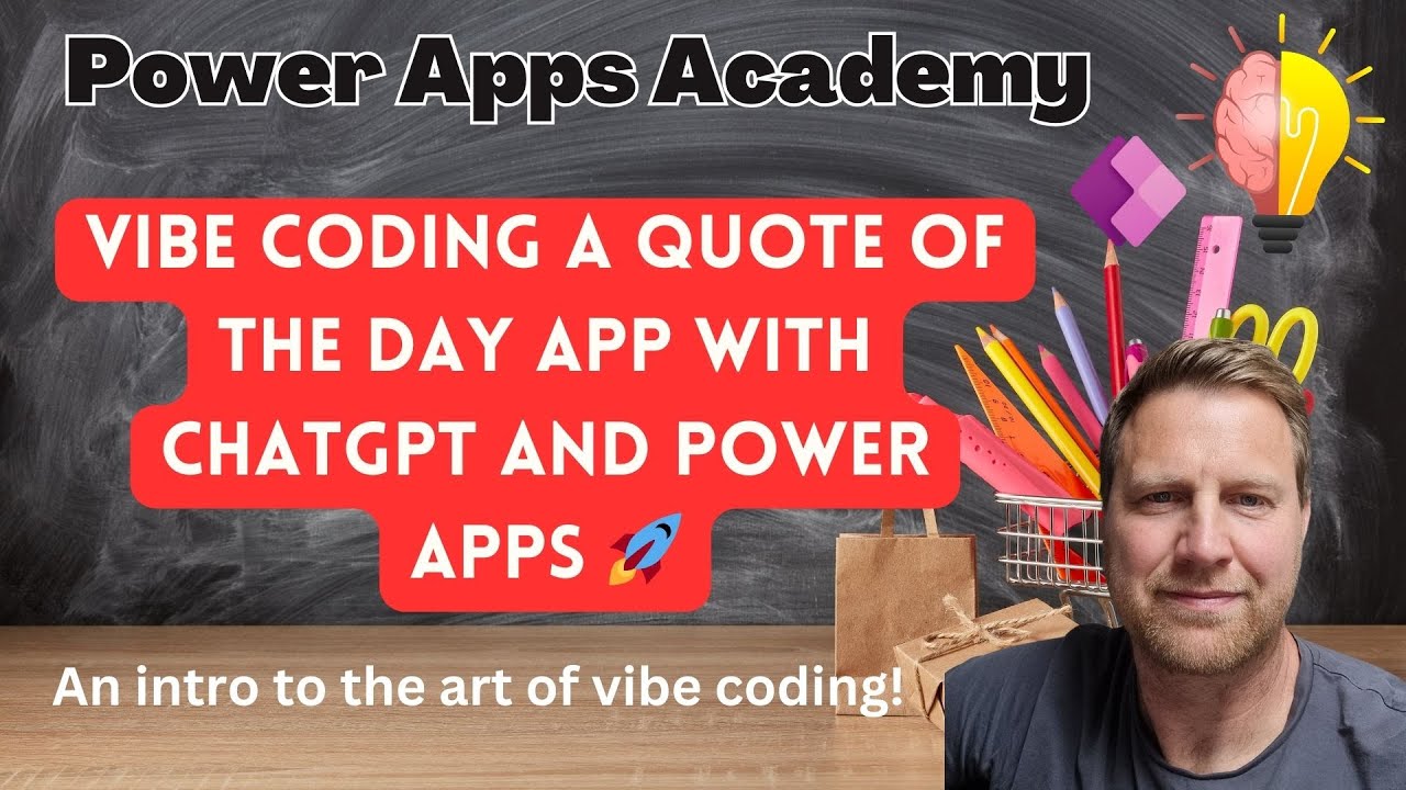 Vibe Coding with ChatGPT and Power Apps: Build a Quote of the Day App in under 15 Minutes!