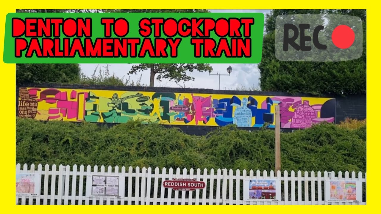 Denton to Stockport parliamentary train journey and ticking off some least used stations