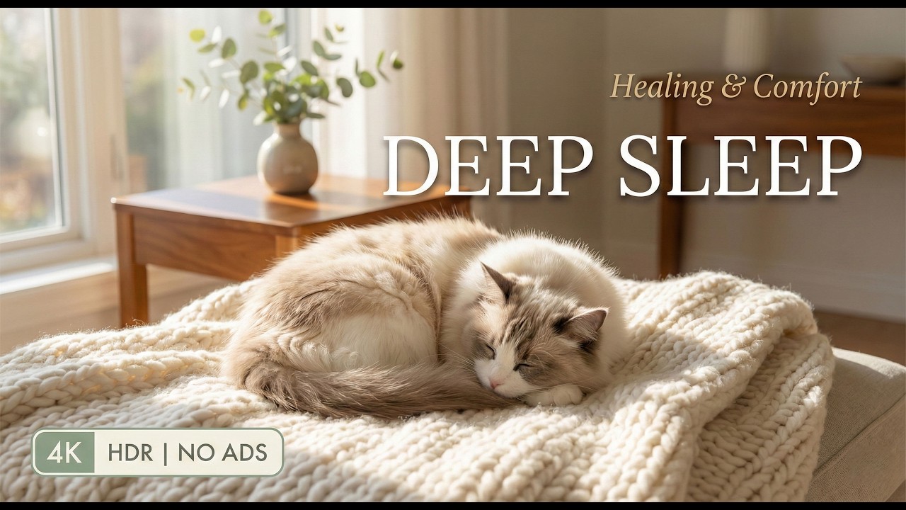 12 Hours Of Calming Music for Cats 🐈 Deep Sleep Melodies 🎵 Soothing Night Rest 😴 Cat TV No Ads