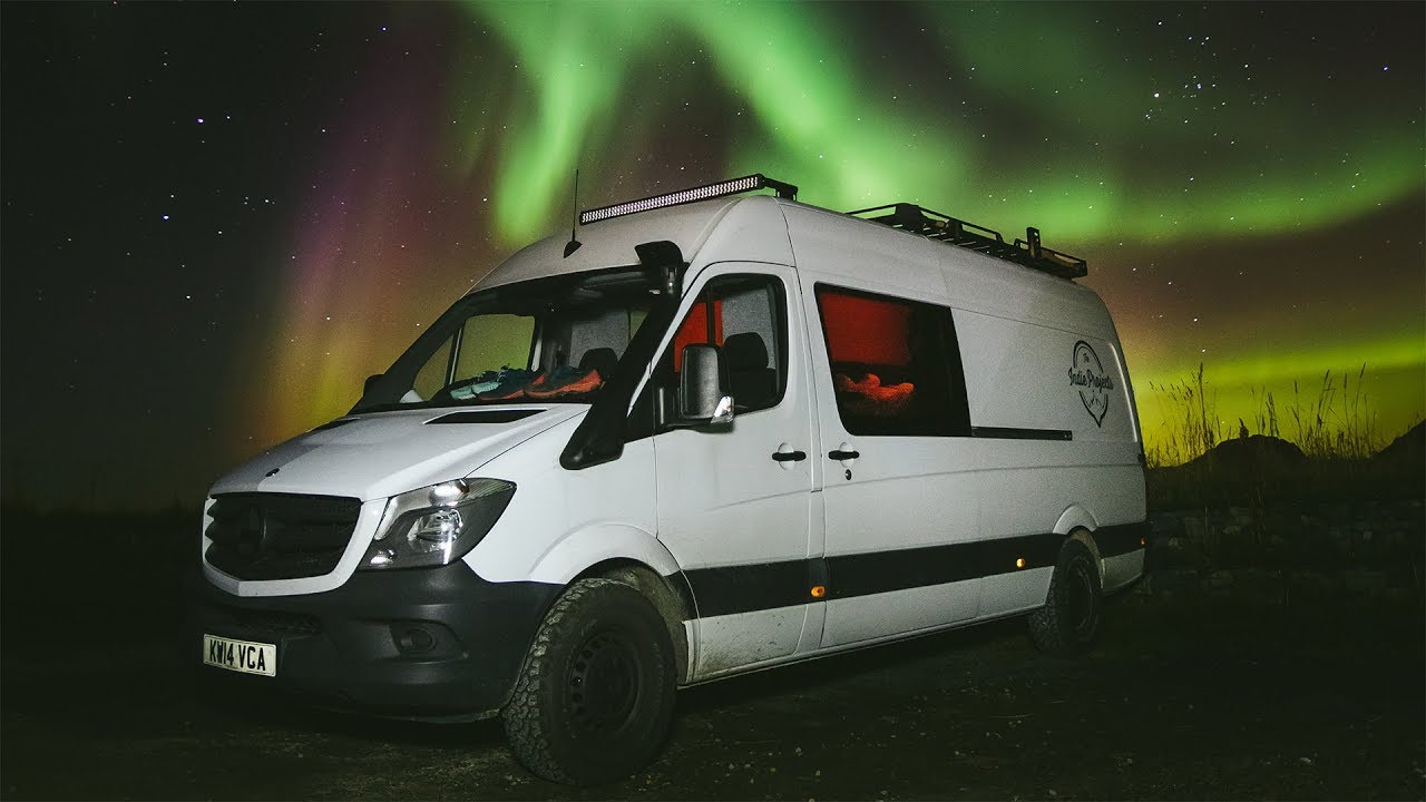 How to See & Photograph the Northern Lights - REAL TIME footage | VAN LIFE NORWAY