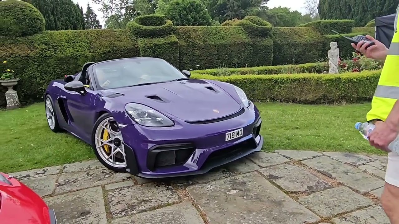 convoy of porsches to Porsches by the lake 2024