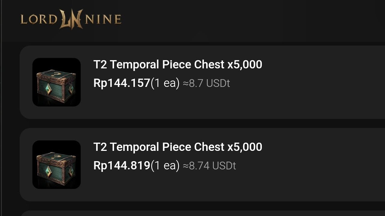 Farming Temporal Piece Box Paling Gacor Di Lordnine Dengan Cara Mengambil Selisih Margin Profit 